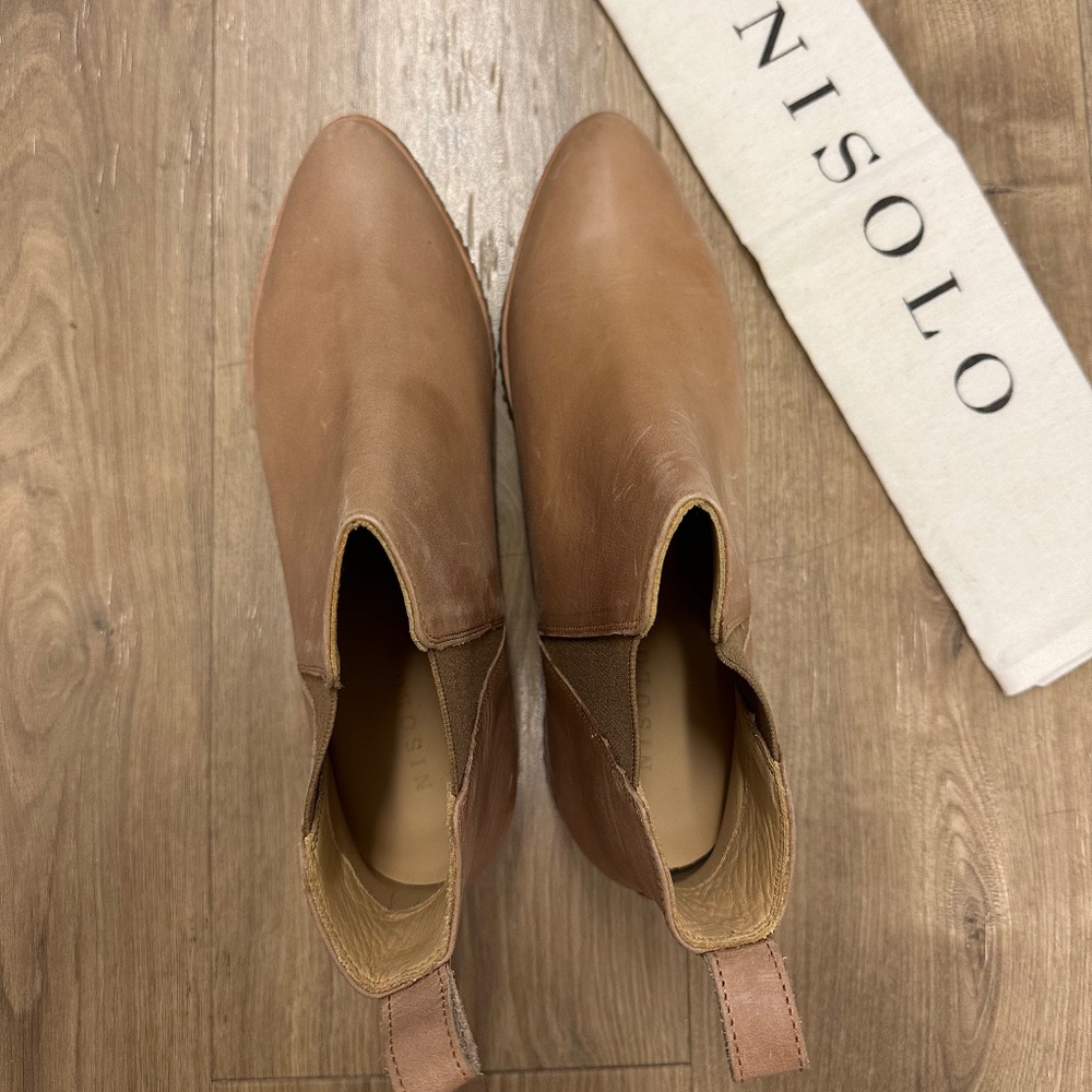 New Nisolo Chelsea Booties Almond